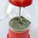 Candy, chewing gum, peanut glass and metal dispenser