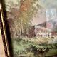 Huile sur toile  début 1900 sous verre