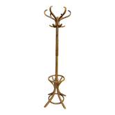 Porte manteau perroquet pivotant Baumann style 1960 en bois courbé