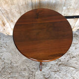 Triple harness wood cherry round tray