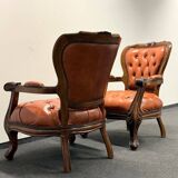 Ensemble de salon original vintage Chesterfield Chippendale