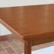 Extendable dining table in teak, tapered legs, 1960s.