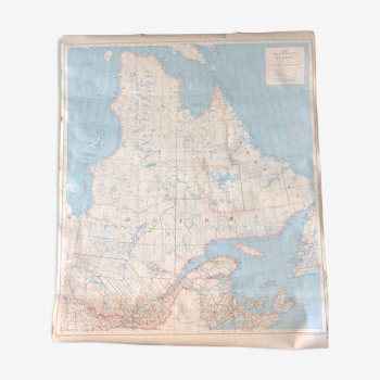 Carte ancienne du Québec