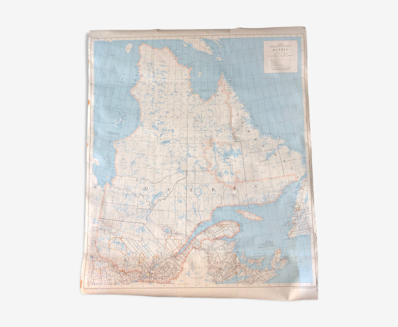 Carte ancienne du Québec