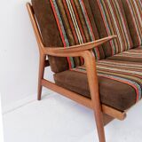 Teak 3-seater sofa, 1960s