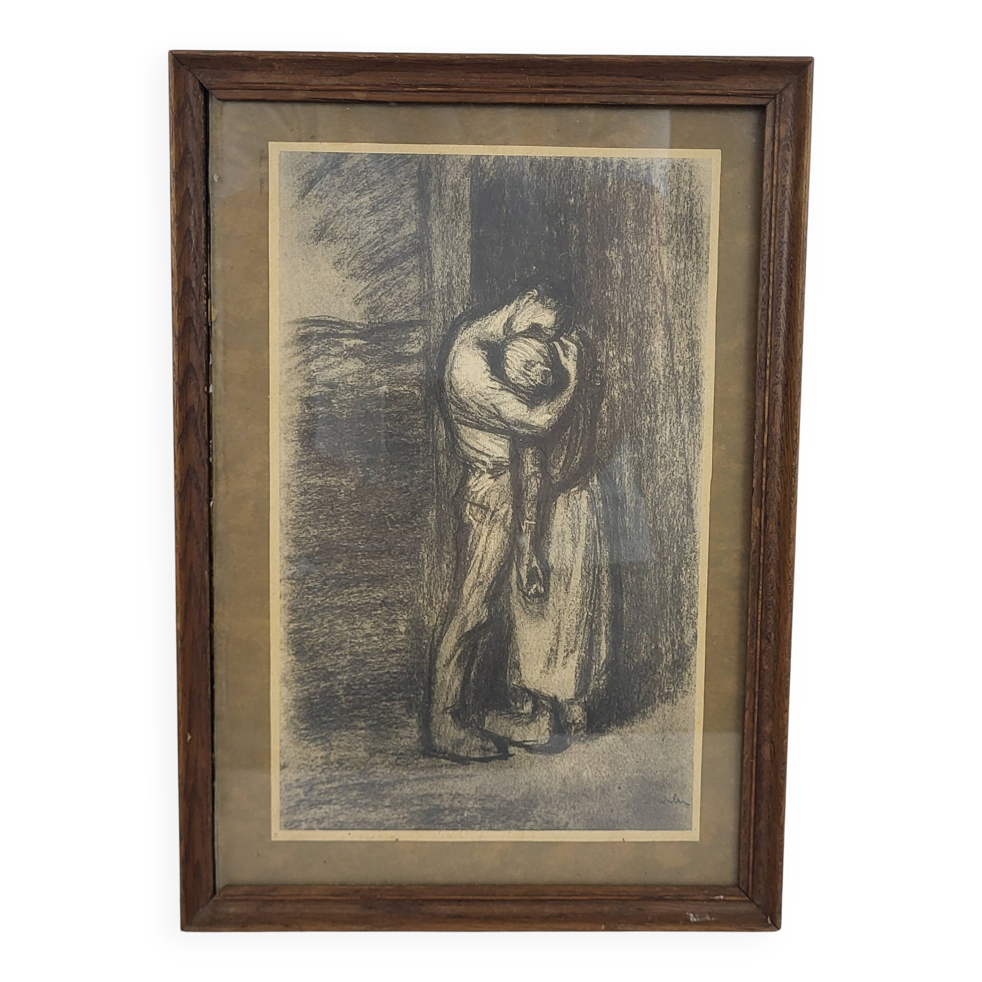 Print "The Kiss" by Steinlen (1859 - 1923)