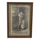 Print "The Kiss" by Steinlen (1859 - 1923)