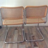 Pair of chairs Marcel Breuer Cesca B32