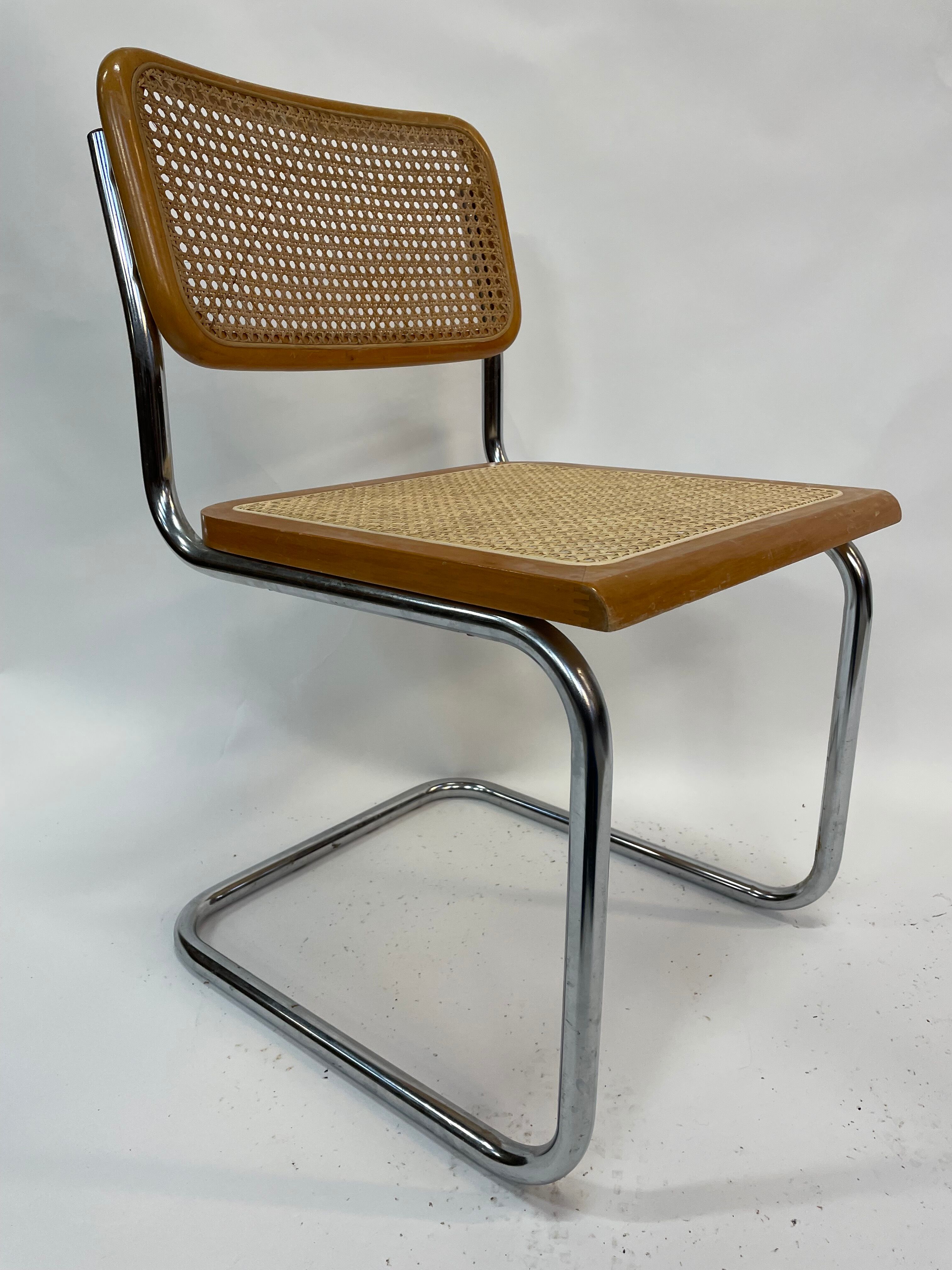 Cesca design chair b32 model in chrome