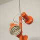 Italian chandelier with 3 spots from the 60s/70s