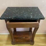 Console Restauration en placage d'acajou