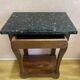 Restoration console in mahogany veneer