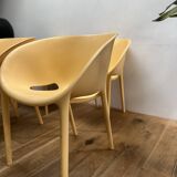 Series of 4 Soft Egg armchairs by Starck for Driade, Italy