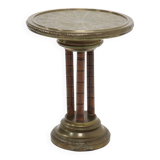 KMD Daalderop Brass and Oak Side Table 1930s