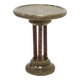 KMD Daalderop Brass and Oak Side Table 1930s