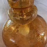 Vintage molded glass pendant light