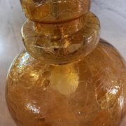 Vintage molded glass pendant light
