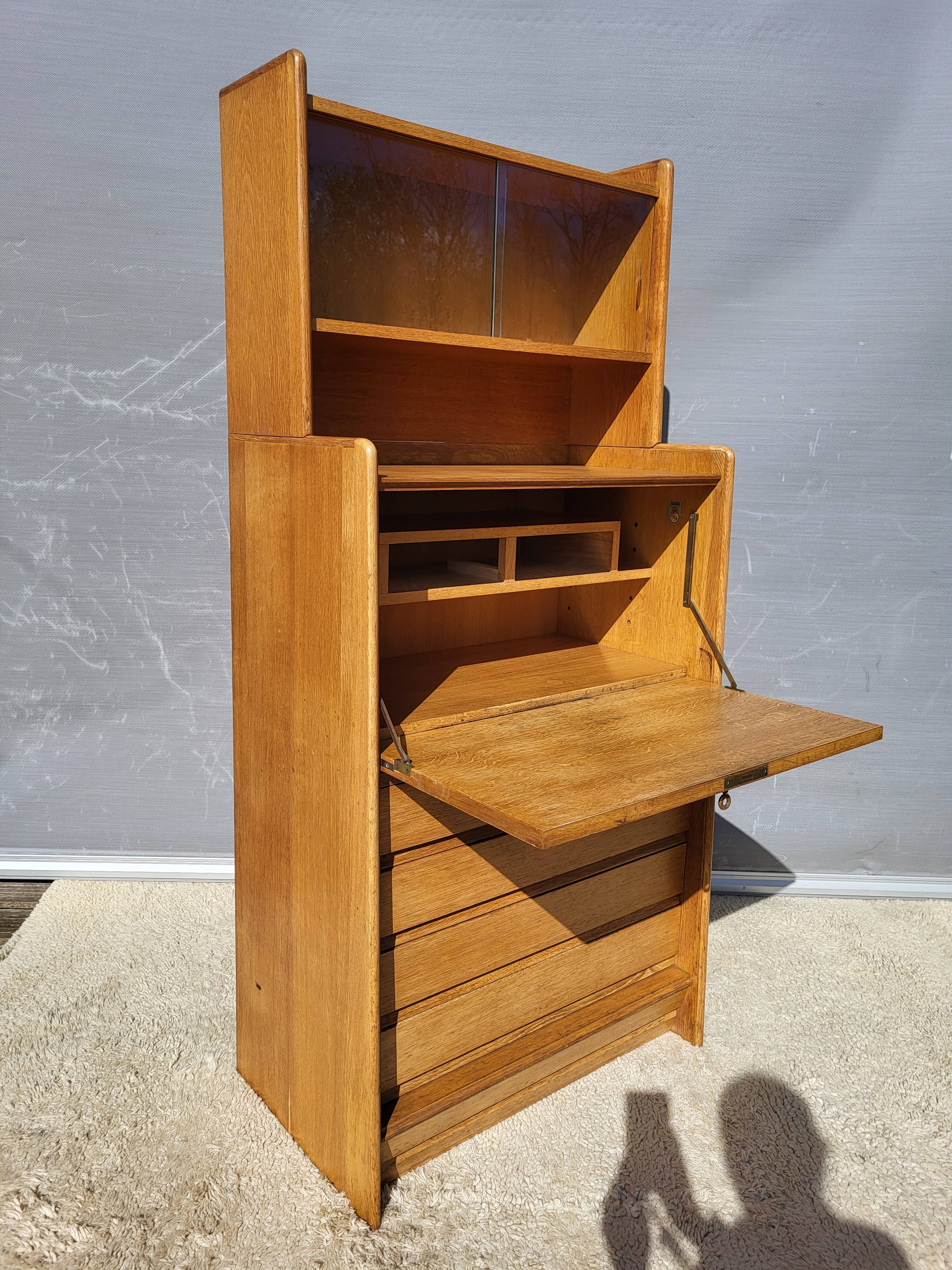 Meuble d'étudiant asymétrique Meyssignac Décorateur, 1950