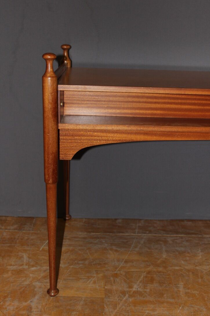 Flat Desk Three Drawers And Lacquer Maison Gauthier Around 1960
