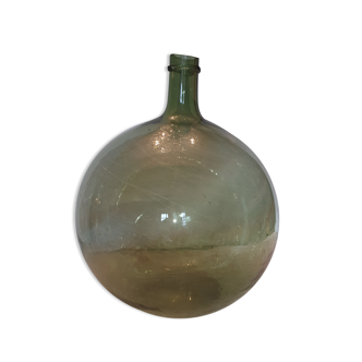 Demijohn glass green breath