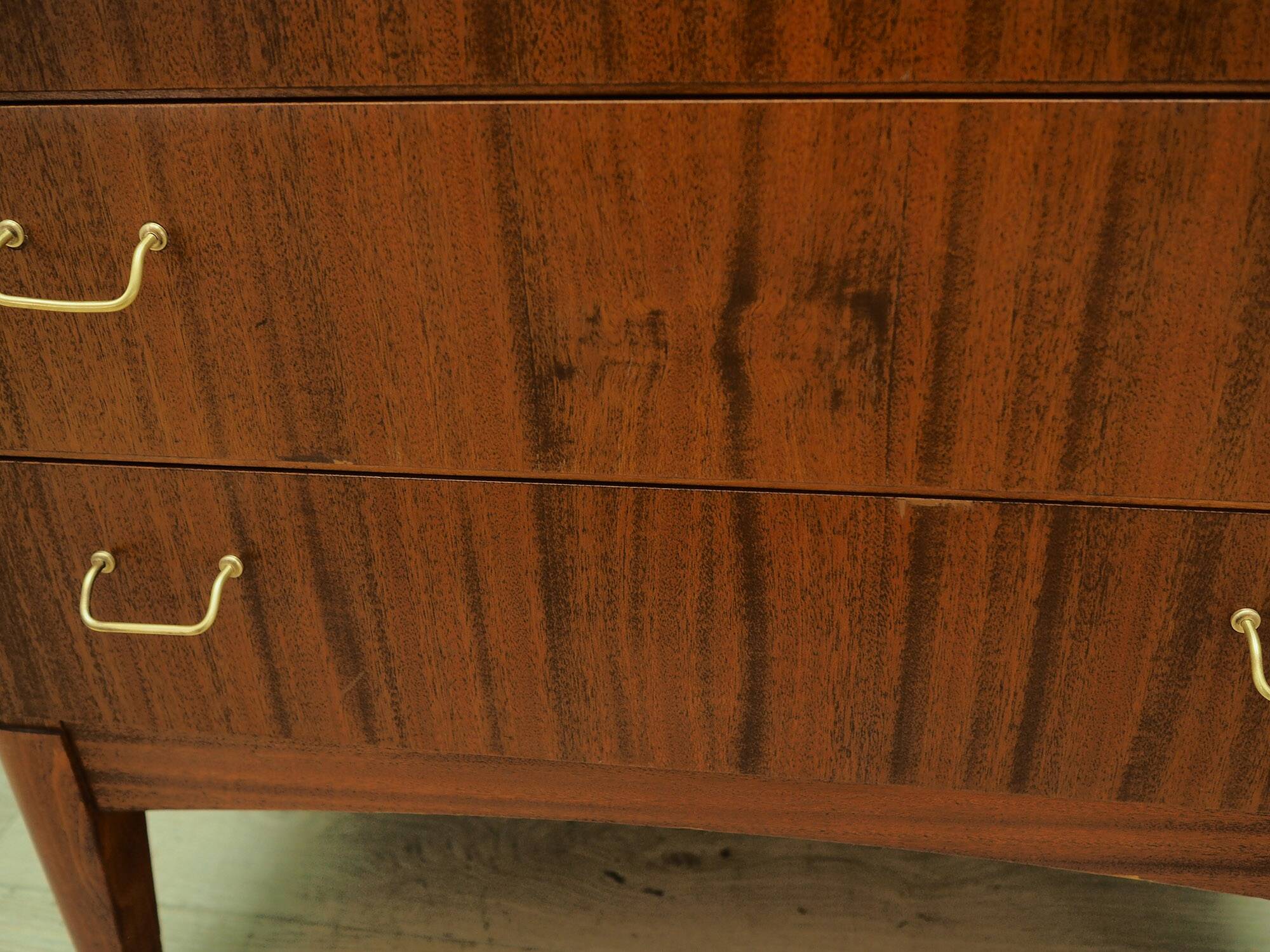 Commode en acajou, design scandinave, années 1970, production : Danemark