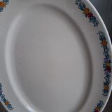 Plat ovale terre de fer Treillage Longchamp
