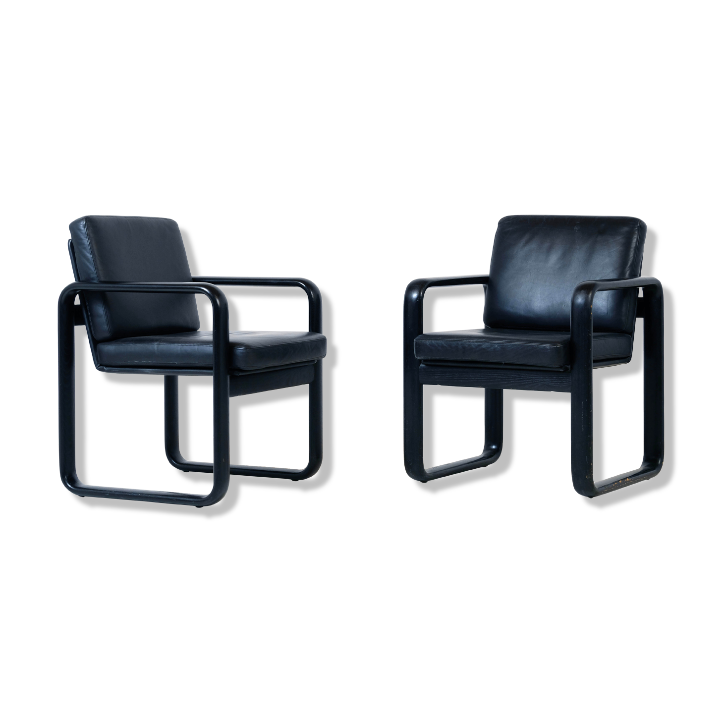 Pair of Rosenthal Studio Line armchairs by Burkhard Vogtherr 1970's