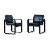 Pair of Rosenthal Studio Line armchairs by Burkhard Vogtherr 1970's