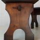 2 XS farm stools / benches in old solid wood