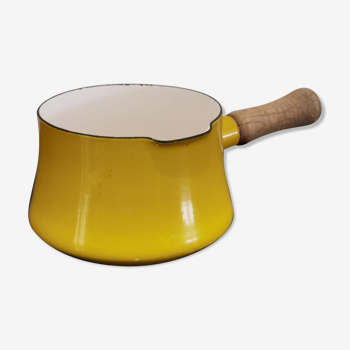 Yellow pan Dansk enamelled metal designs ihq 60s