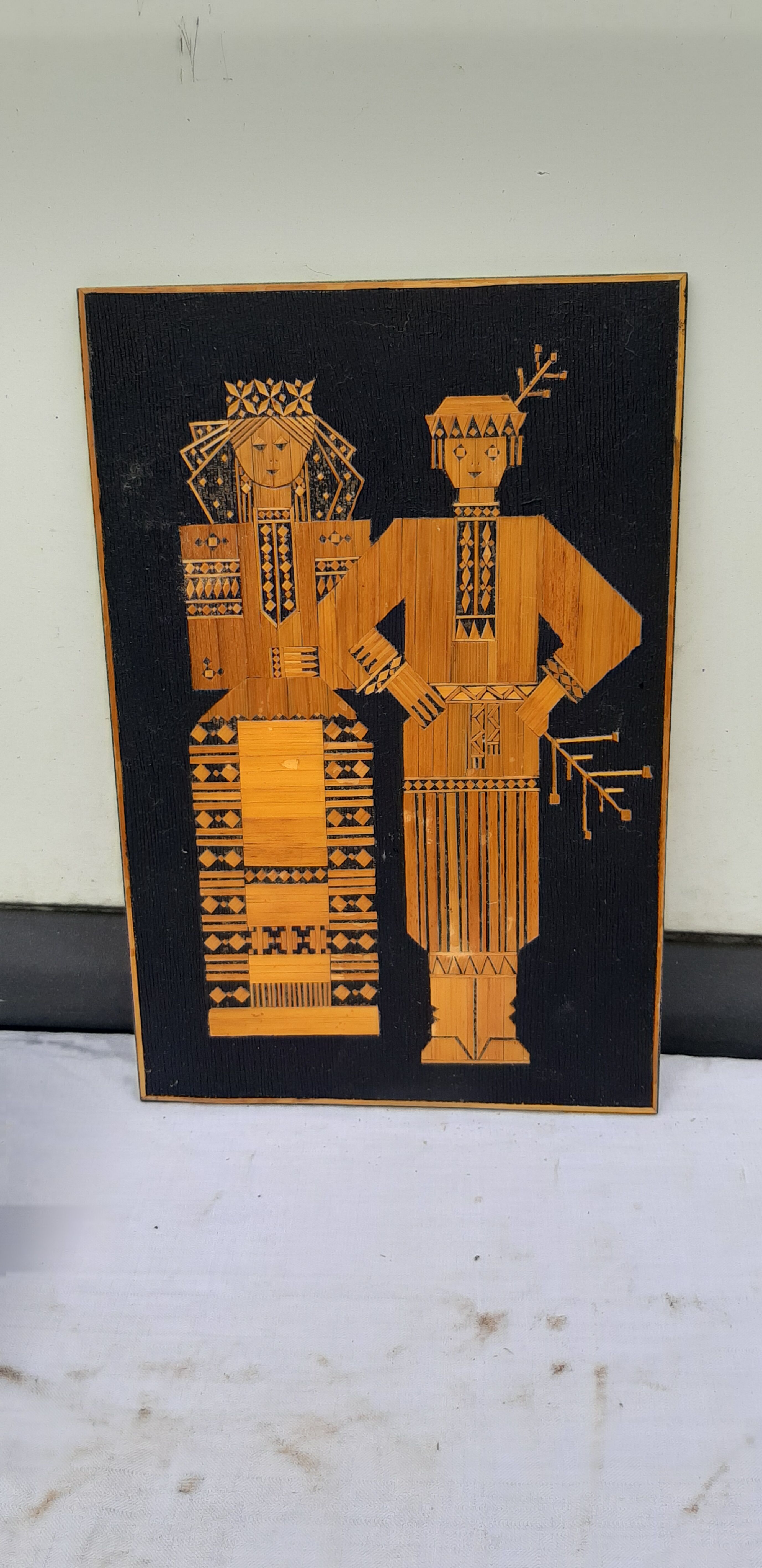 Table Russian Work in Straw