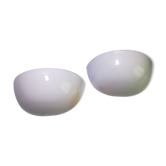 Half basin ceramic wall lights 1970