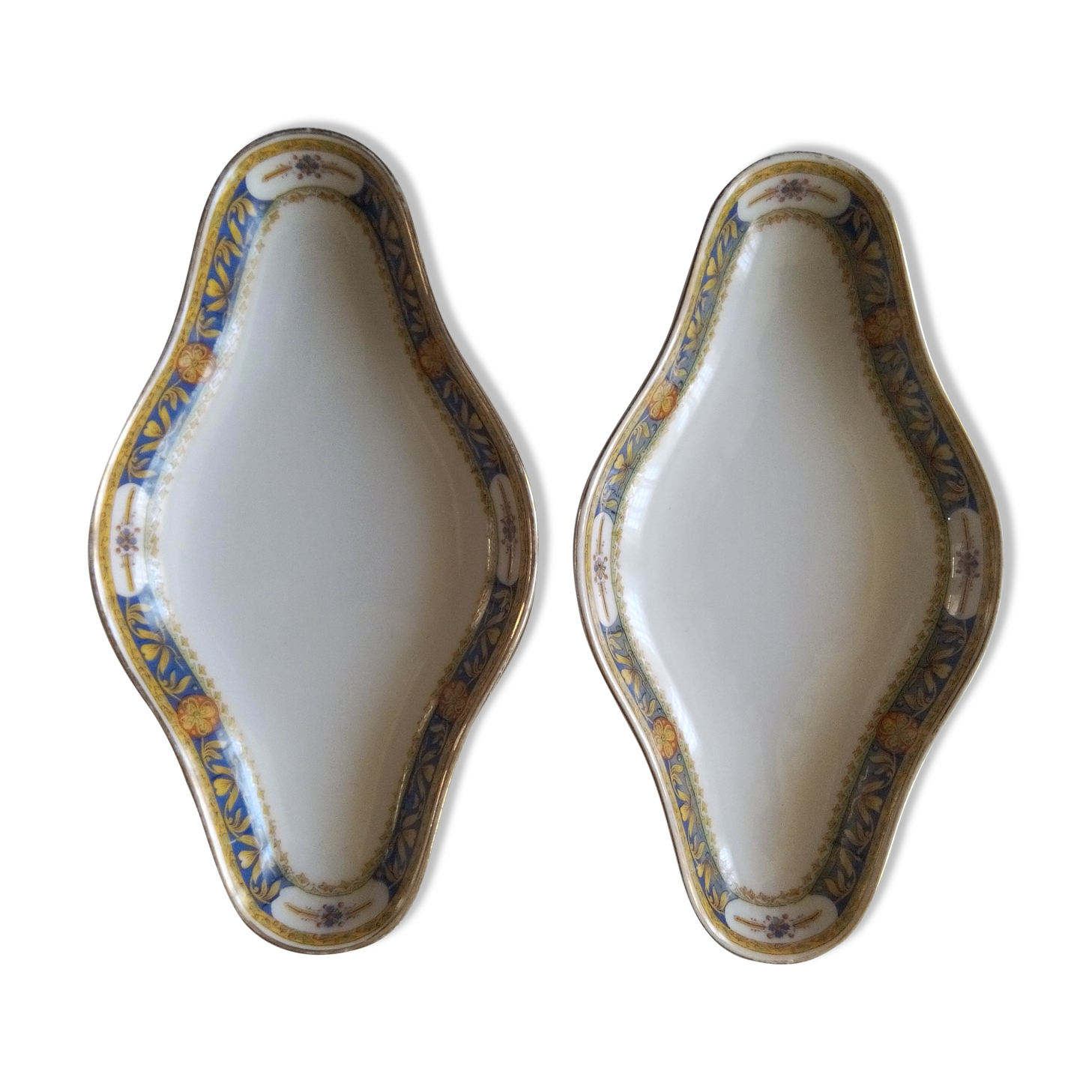 2 Limoges porcelain raviers