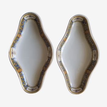 2 Limoges porcelain raviers