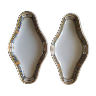 2 Limoges porcelain raviers
