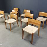 Ticino dining chairsby Bruno Reichlin for Molteni, 1990s