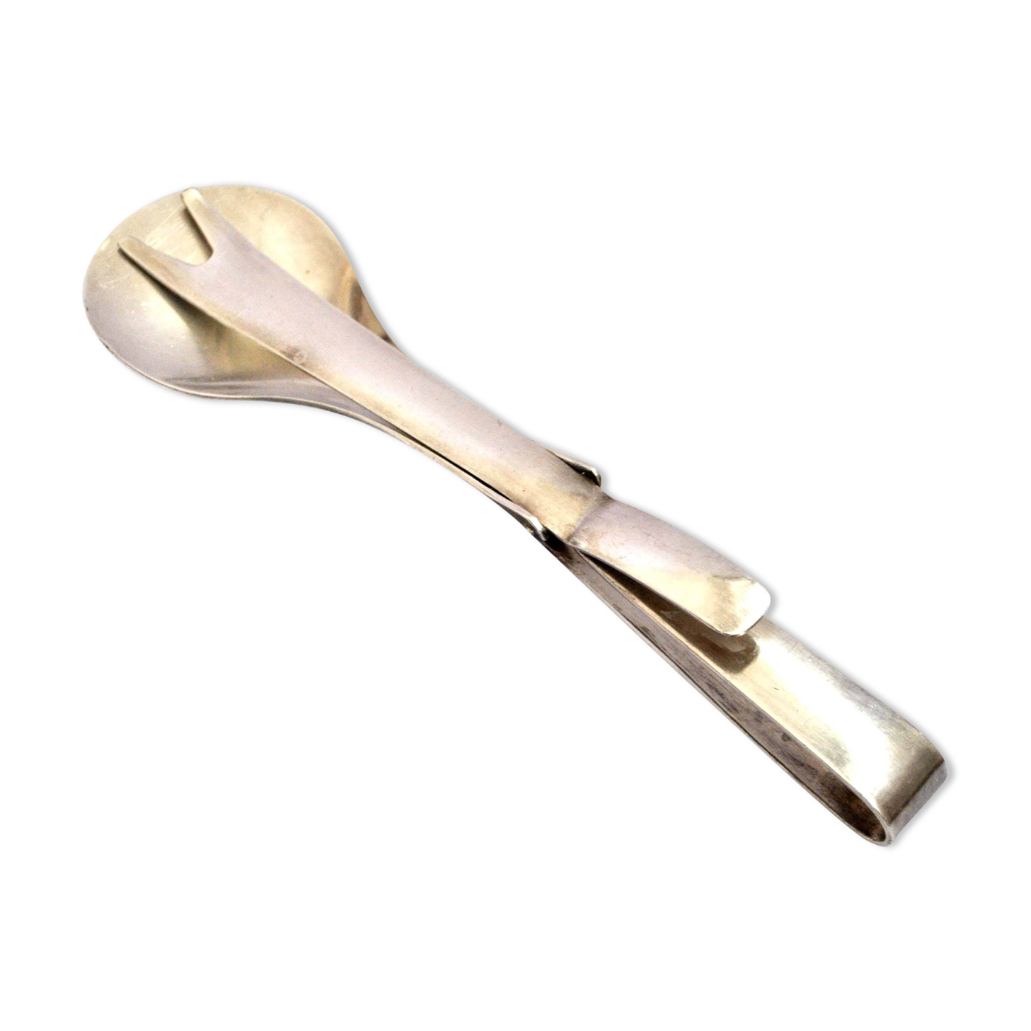 Vintage silver-plated serving tongs GULDEN - Hospitality goldsmithing