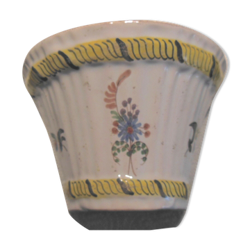 Vase bouquetiere  faience émaillé de la Rochelle - XVIIIè siècle