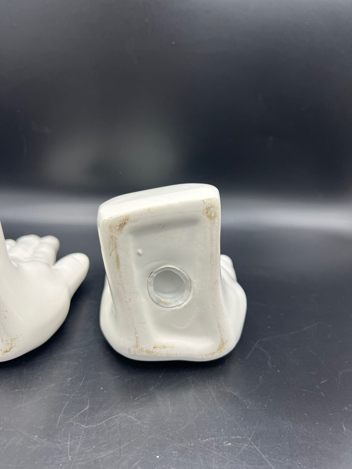 Vintage hand bookends