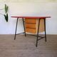 Bureau vintage moderniste pied compas