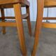 Set of 3 Vintage Wooden Dining Chairs with Cane Seat - Mid-Century Yugoslav