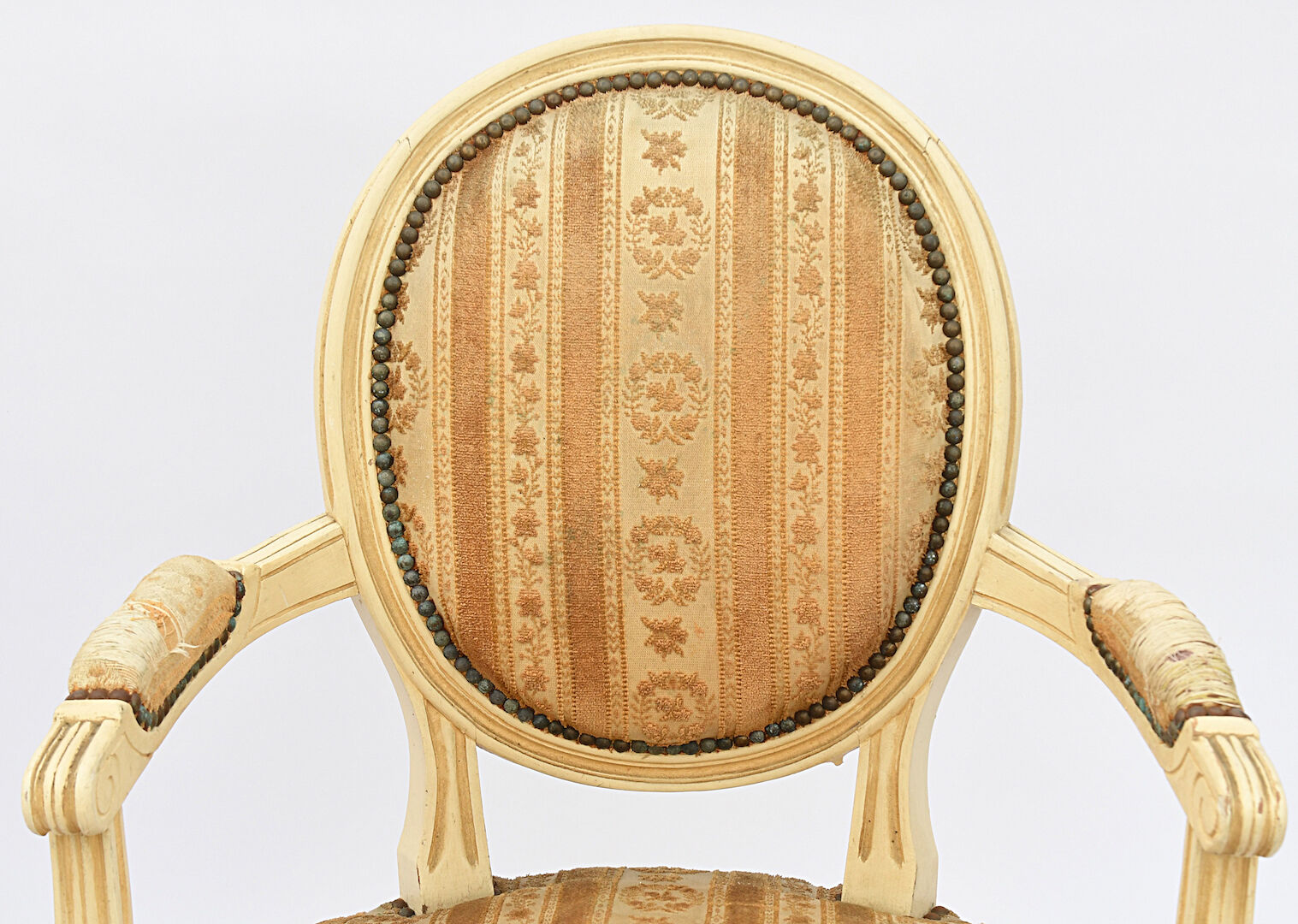 Pair of Louis XVI style armchairs