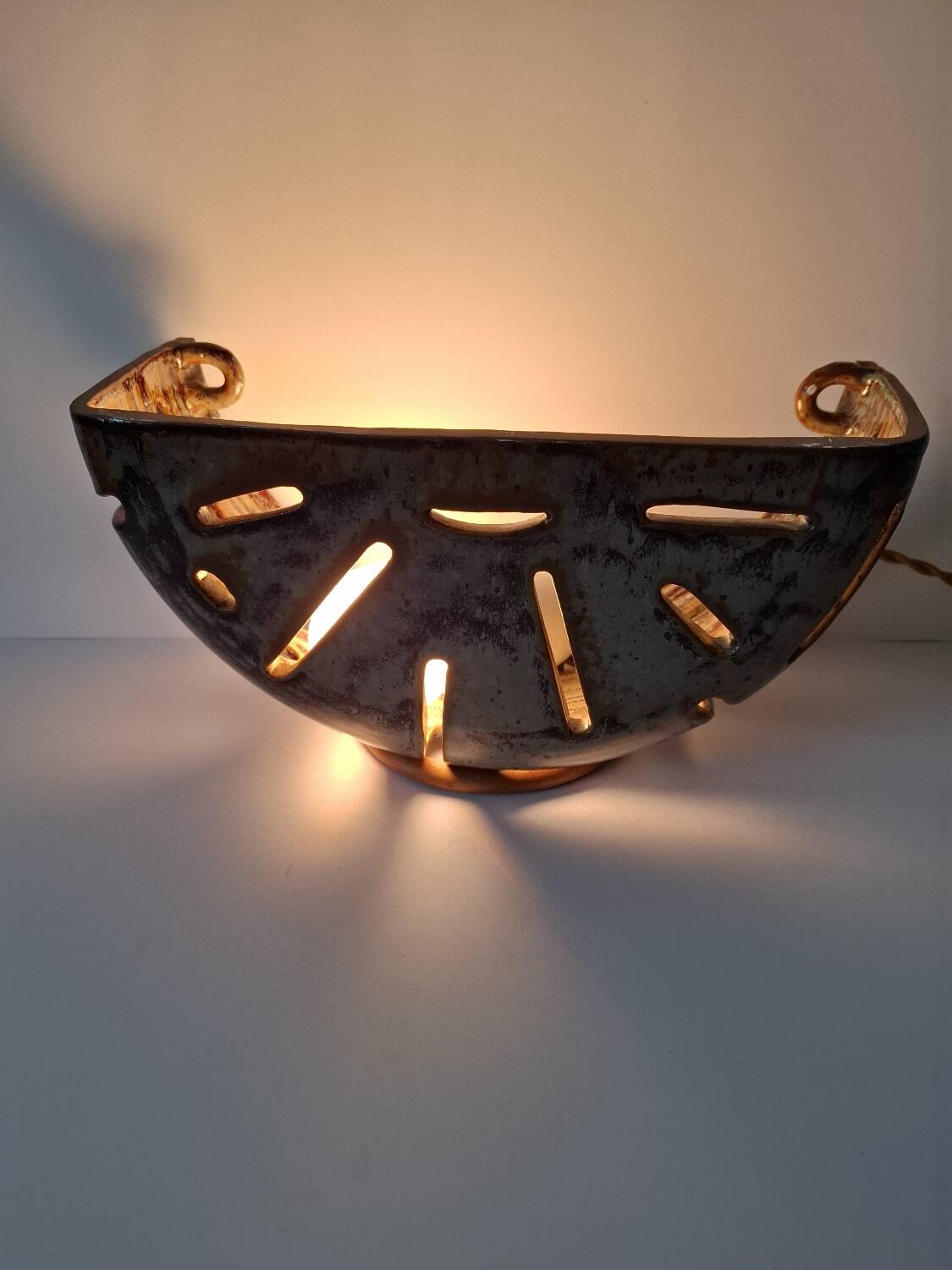 Ceramic wall light F.Comte