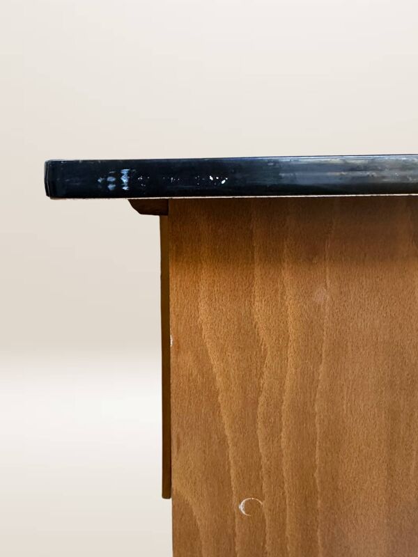 Bureau en métal, bois et formica
