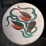 5 assiettes plates Vallauris