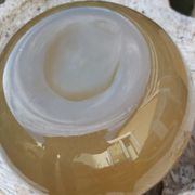 Murano vase in vintage cream brown glass 30 cm