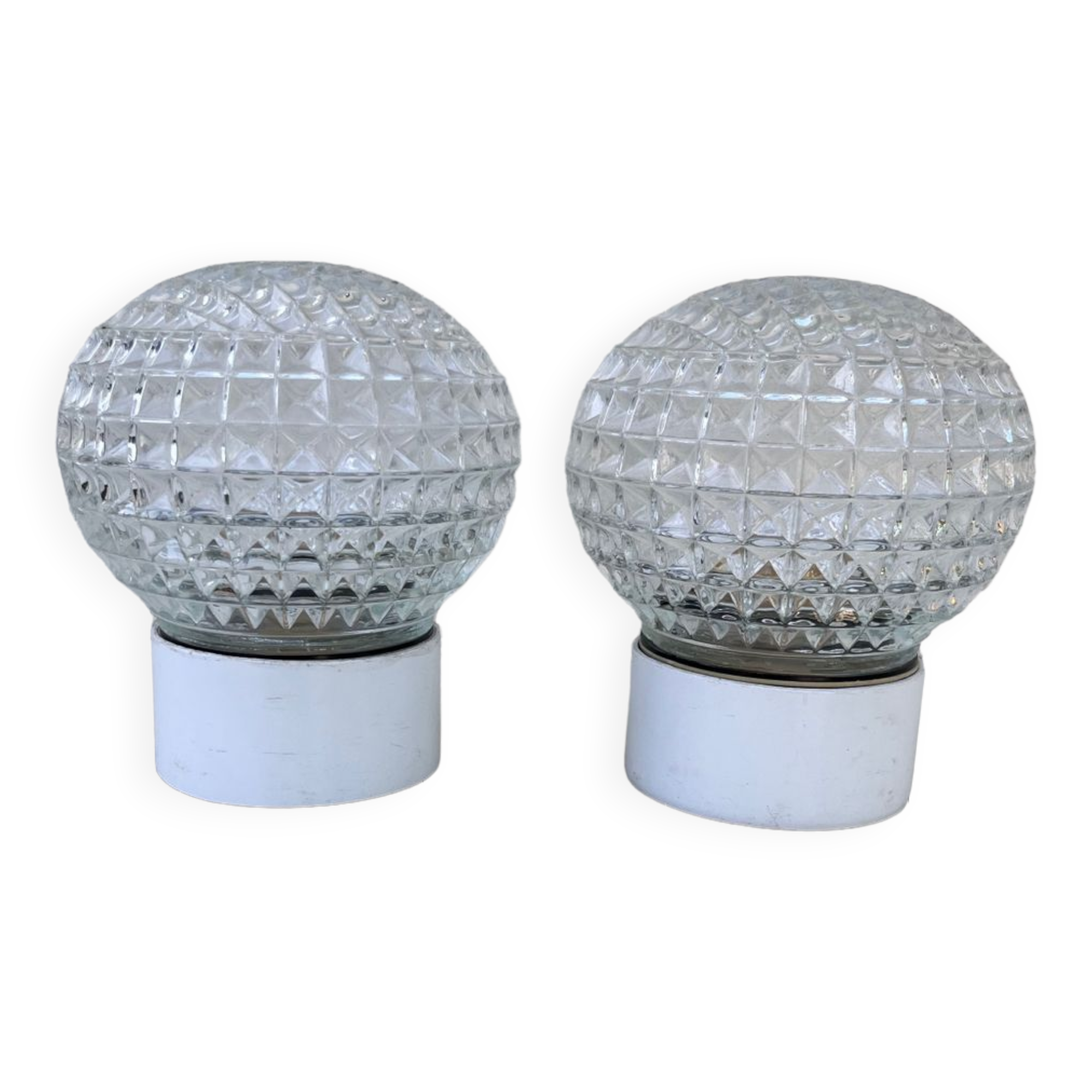 Ceiling lamps 1960 in bakelite glass