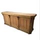 Bistro counter with a Hungarian point design.
