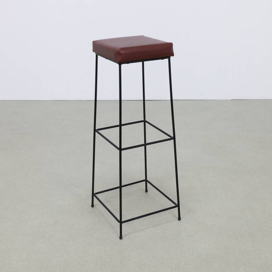 6x Minimalist bar stools, 60s