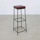 6x Minimalist bar stools, 60s